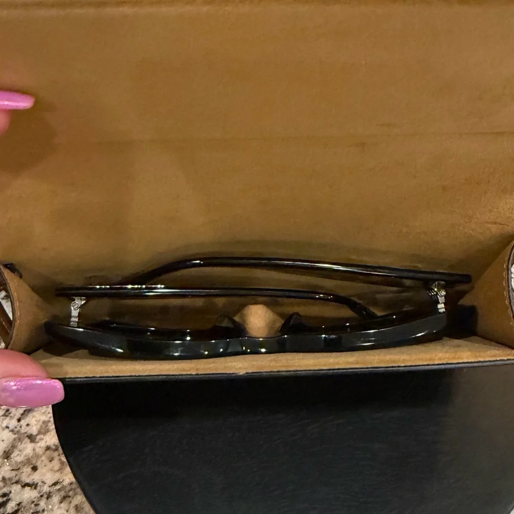 Celine Black Rectangular Sunglasses - Picture 9 of 11